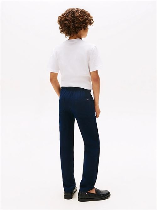 relaxed linen viscose pant TOMMY HILFIGER | KB0KB09640TC1G